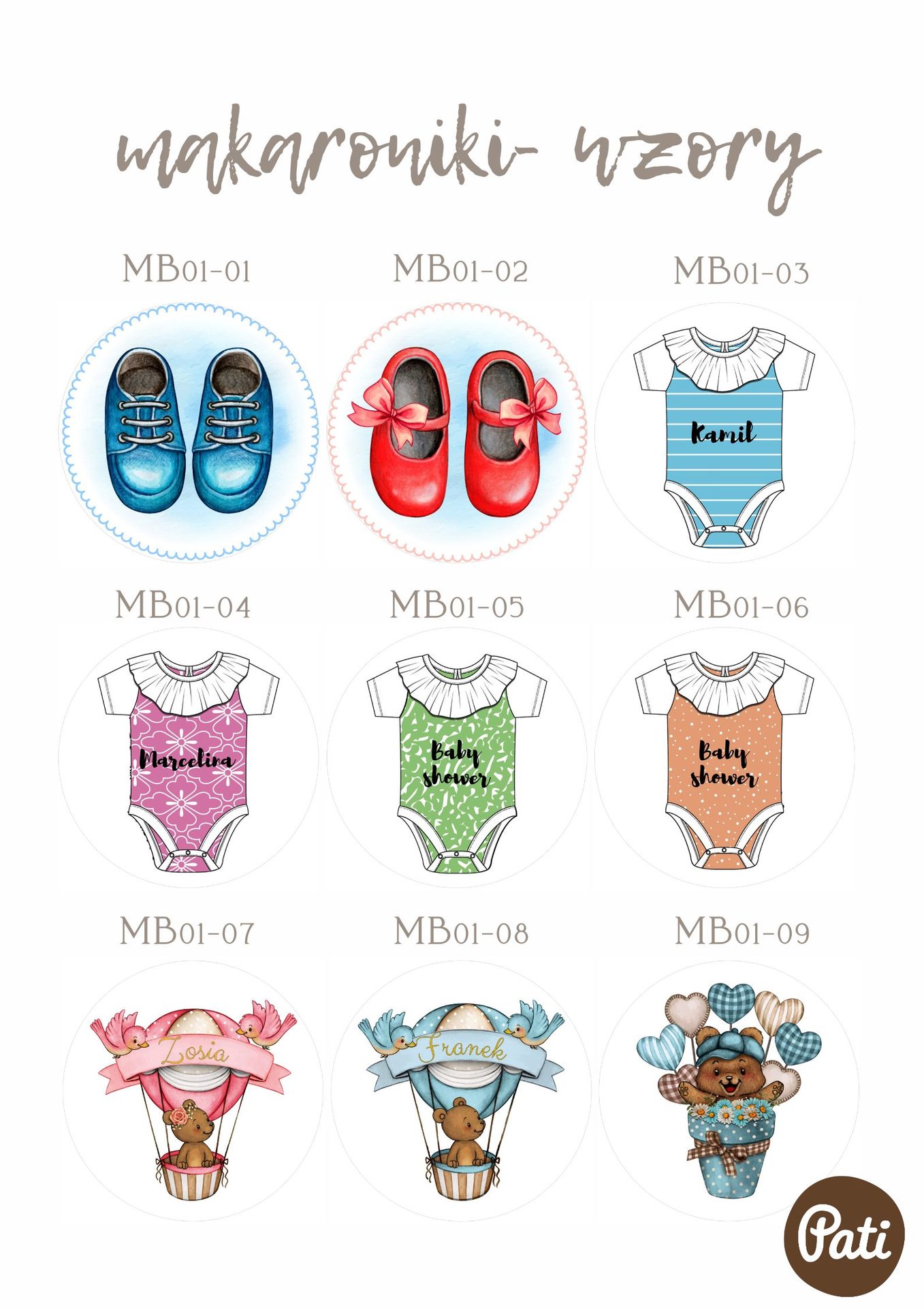 Makaroniki baby shower - obrazek 2