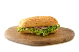 Kanapka z szarpaną wieprzowiną