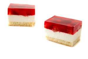 Kostka owocowa z truskawkami